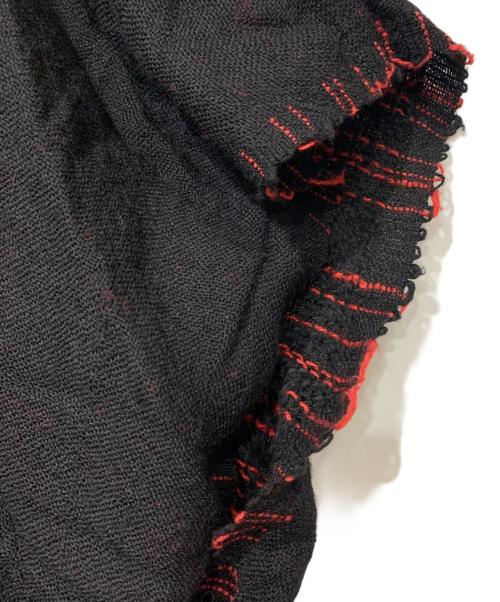 nude:MASAHIKO MARUYAMA（ヌード：マサヒコマルヤマ）nude:MASAHIKO MARUYAMA (ヌード：マサヒコマルヤマ) リバーシブルポンチョ レッド×ブラック サイズ:Fの古着・服飾アイテム