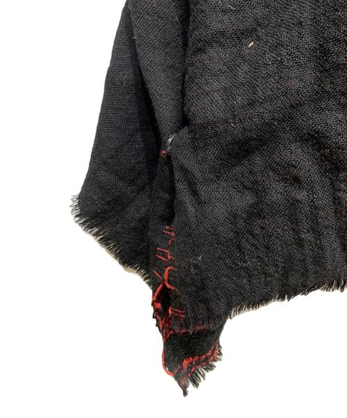 nude:MASAHIKO MARUYAMA（ヌード：マサヒコマルヤマ）nude:MASAHIKO MARUYAMA (ヌード：マサヒコマルヤマ) リバーシブルポンチョ レッド×ブラック サイズ:Fの古着・服飾アイテム