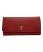 PRADAプラダ）の古着「長財布」｜レッド