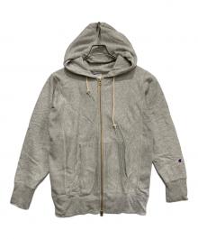 Champion REVERSE WEAVE（チャンピオン リバース ウィーブ）の古着「ジップパーカー」｜グレー