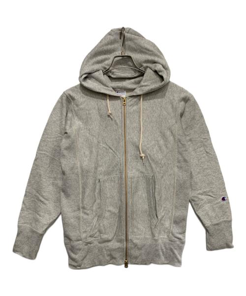 Champion REVERSE WEAVE（チャンピオン リバース ウィーブ）Champion REVERSE WEAVE (チャンピオン リバース ウィーブ) ジップパーカー グレー サイズ:Sの古着・服飾アイテム