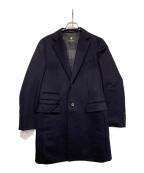BLACK LABEL CRESTBRIDGEブラックレーベル クレストブリッジ）の古着「チェスターコート」｜ネイビー
