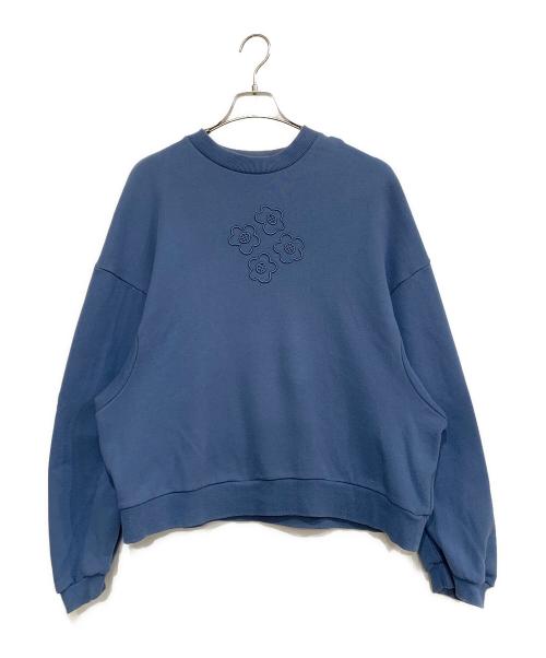 POPPY（ポピー）POPPY (ポピー) フラワーエンブロスウェット ブルー サイズ:FREEの古着・服飾アイテム