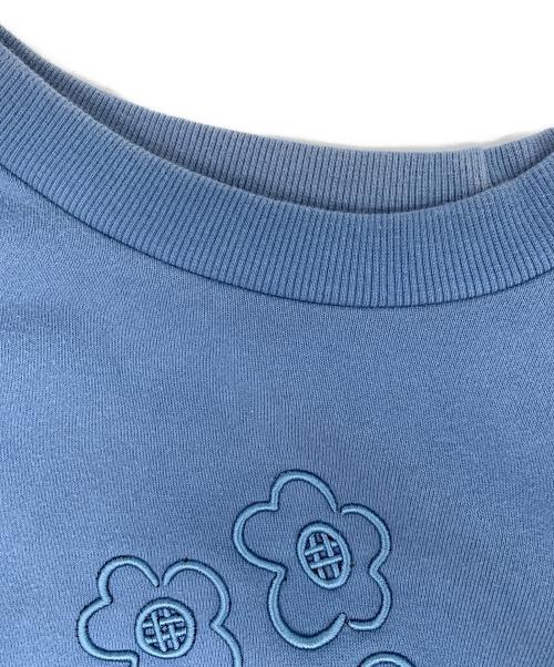 POPPY（ポピー）POPPY (ポピー) フラワーエンブロスウェット ブルー サイズ:FREEの古着・服飾アイテム