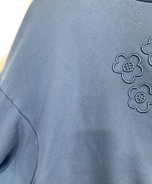 POPPY（ポピー）POPPY (ポピー) フラワーエンブロスウェット ブルー サイズ:FREEの古着・服飾アイテム