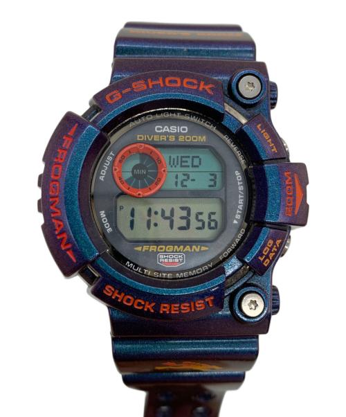 CASIO（カシオ）CASIO (カシオ) 腕時計 ブルー×オレンジの古着・服飾アイテム