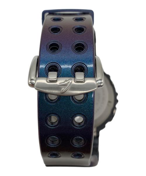 CASIO（カシオ）CASIO (カシオ) 腕時計 ブルー×オレンジの古着・服飾アイテム