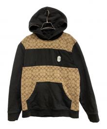 COACH（コーチ）の古着「プルオーバーパーカー」｜ブラウン×ブラック