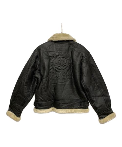 SUNTORY BOSS（サントリーボス）SUNTORY BOSS (サントリーボス) フライトジャケット ブラック サイズ:Lの古着・服飾アイテム