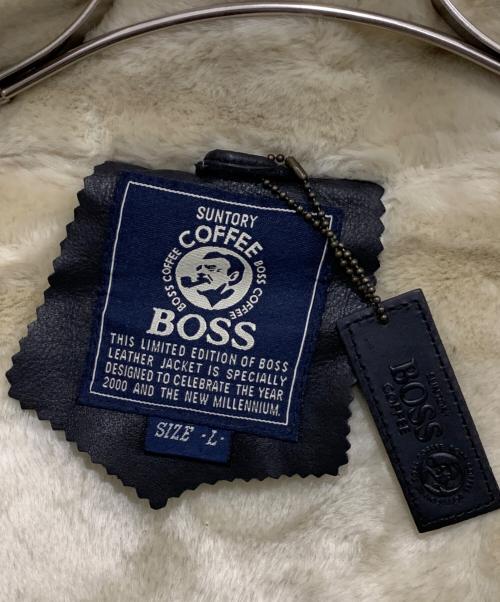 SUNTORY BOSS（サントリーボス）SUNTORY BOSS (サントリーボス) フライトジャケット ブラック サイズ:Lの古着・服飾アイテム