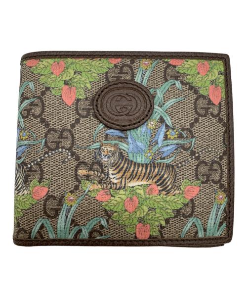GUCCI（グッチ）GUCCI (グッチ) 2つ折り財布 ブラウンの古着・服飾アイテム