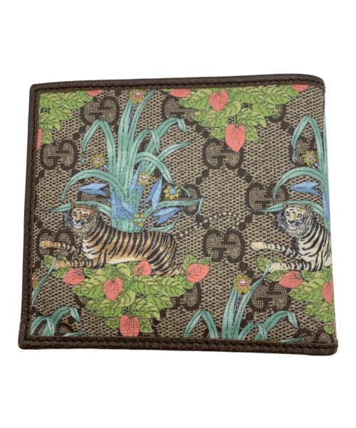 GUCCI（グッチ）GUCCI (グッチ) 2つ折り財布 ブラウンの古着・服飾アイテム
