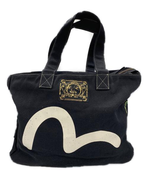 EVISU（エヴィス）EVISU (エヴィス) カモメデニムトートバッグ ブラックの古着・服飾アイテム