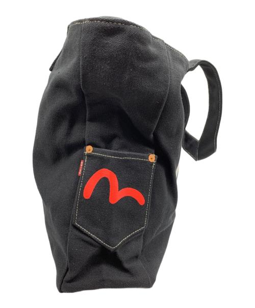 EVISU（エヴィス）EVISU (エヴィス) カモメデニムトートバッグ ブラックの古着・服飾アイテム