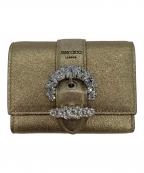 JIMMY CHOOジミーチュウ）の古着「3つ折り財布」｜ゴールド