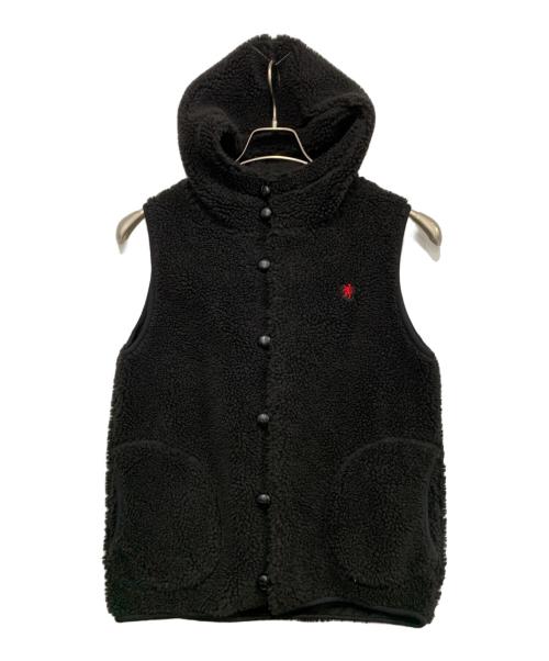 Gymphlex（ジムフレックス）Gymphlex (ジムフレックス) フリースベスト ブラック サイズ:14の古着・服飾アイテム