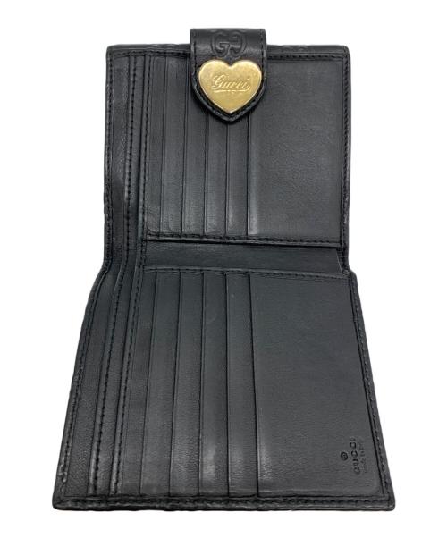 GUCCI（グッチ）GUCCI (グッチ) 2つ折り財布 ブラックの古着・服飾アイテム
