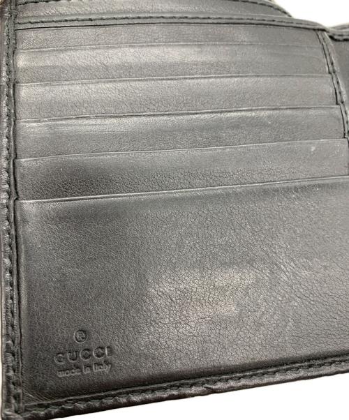 GUCCI（グッチ）GUCCI (グッチ) 2つ折り財布 ブラックの古着・服飾アイテム