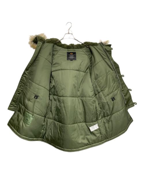 ALPHA INDUSTRIES（アルファインダストリーズ）ALPHA INDUSTRIES (アルファインダストリーズ) ナイロンフライトジャケット グリーン サイズ:Mの古着・服飾アイテム