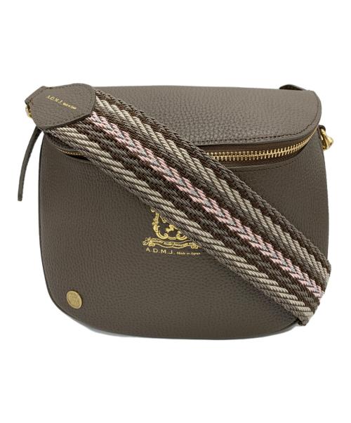 A.D.M.J.（エーディーエムジェイ）A.D.M.J. (エーディーエムジェイ) シュリンクレザークロスボディバッグ ブラウンの古着・服飾アイテム