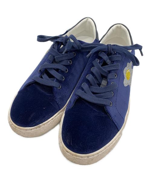 ANYA HINDMARCH（アニヤ・ハインドマーチ）ANYA HINDMARCH (アニヤ・ハインドマーチ) スニーカー ネイビー サイズ:38の古着・服飾アイテム