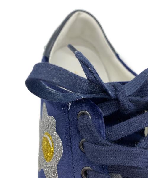 ANYA HINDMARCH（アニヤ・ハインドマーチ）ANYA HINDMARCH (アニヤ・ハインドマーチ) スニーカー ネイビー サイズ:38の古着・服飾アイテム