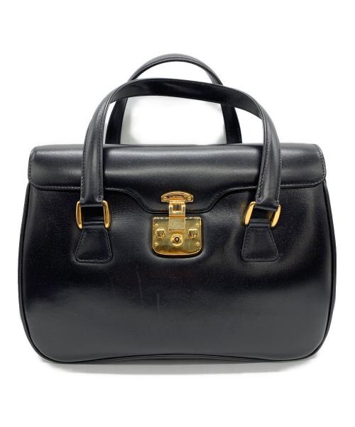 GUCCI（グッチ）GUCCI (グッチ) ハンドバッグ ブラックの古着・服飾アイテム