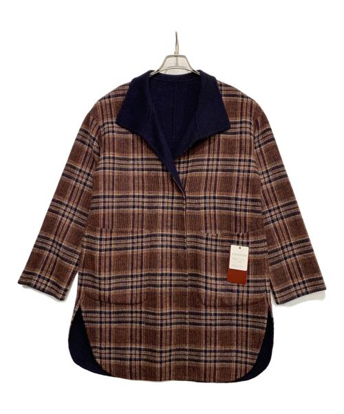 et Femme（エ ファム）et femme (エ ファム) コート ブラウン サイズ:S 未使用品の古着・服飾アイテム