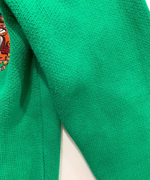 AT FAR HEAVEN（チュウカタベタイ）AT FAR HEAVEN (チュウカタベタイ) 厚手カーディガン グリーン サイズ:Mの古着・服飾アイテム