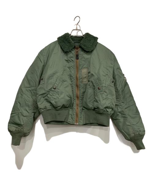 ノーブランド（ノーブランド）ノーブランド (ノーブランド) フライトジャケット オリーブ サイズ:42の古着・服飾アイテム