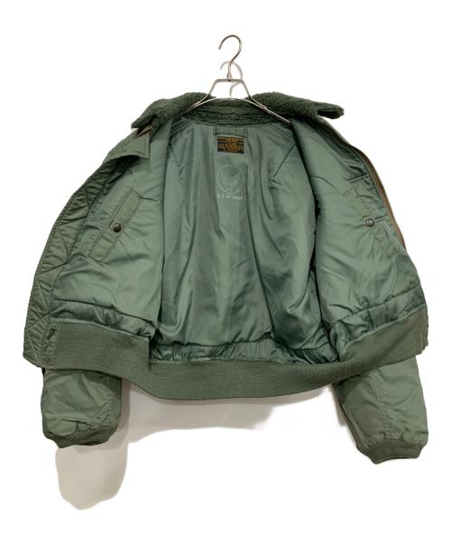 ノーブランド（ノーブランド）ノーブランド (ノーブランド) フライトジャケット オリーブ サイズ:42の古着・服飾アイテム