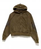 SUPPLIERサプライヤー）の古着「ジップパーカー」｜ブラウン