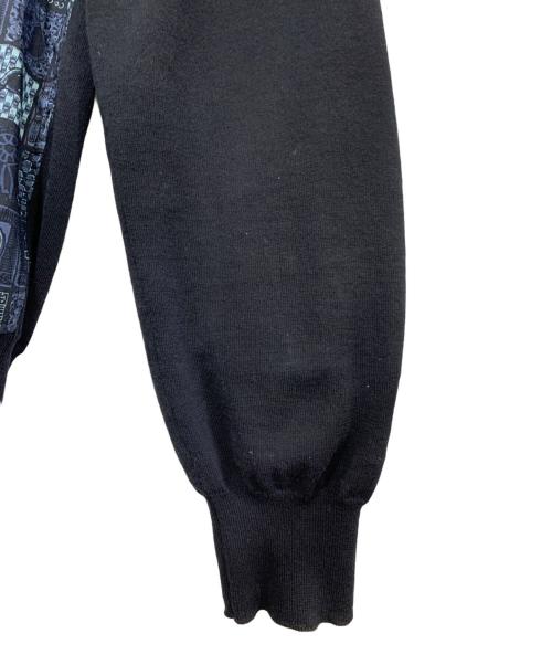 HERMES（エルメス）HERMES (エルメス) ジップアップ切替ジャケット ネイビー サイズ:Mの古着・服飾アイテム