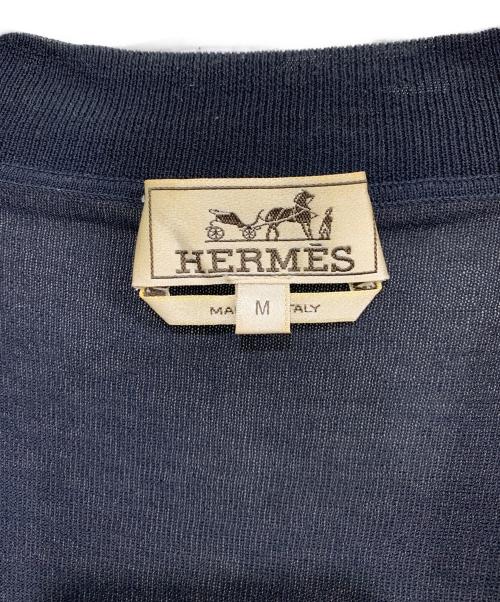 HERMES（エルメス）HERMES (エルメス) ジップアップ切替ジャケット ネイビー サイズ:Mの古着・服飾アイテム