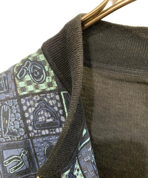 HERMES（エルメス）HERMES (エルメス) ジップアップ切替ジャケット ネイビー サイズ:Mの古着・服飾アイテム