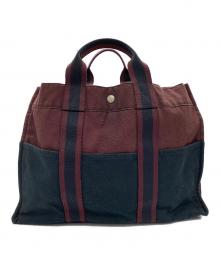 HERMES（エルメス）の古着「トートバッグ」｜ブラック×レッド