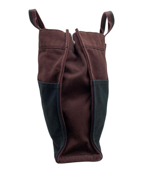HERMES（エルメス）HERMES (エルメス) トートバッグ ブラック×レッドの古着・服飾アイテム