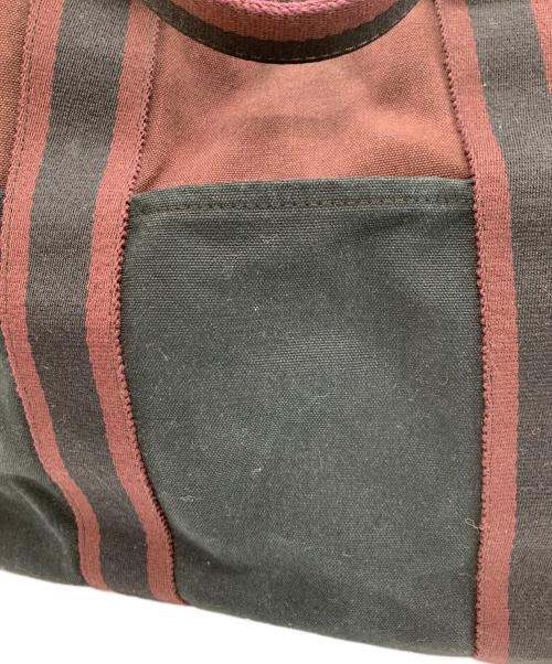 HERMES（エルメス）HERMES (エルメス) トートバッグ ブラック×レッドの古着・服飾アイテム