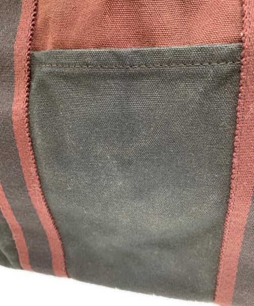 HERMES（エルメス）HERMES (エルメス) トートバッグ ブラック×レッドの古着・服飾アイテム