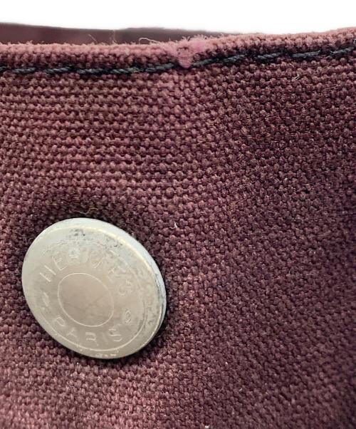 HERMES（エルメス）HERMES (エルメス) トートバッグ ブラック×レッドの古着・服飾アイテム