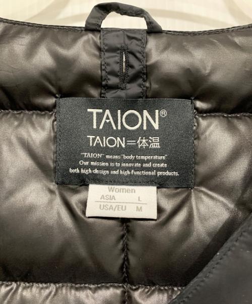 TAION（タイオン）TAION (タイオン) ダウンコート ブラック サイズ:Lの古着・服飾アイテム