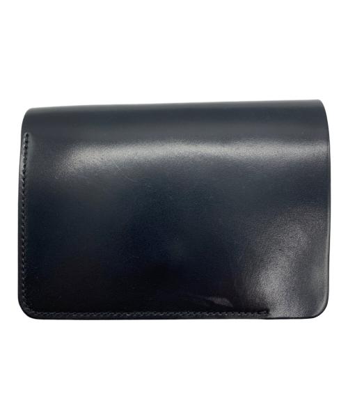 forme（フォルメ）forme (フォルメ) Short Walletカードケース ブラック×ブラウンの古着・服飾アイテム