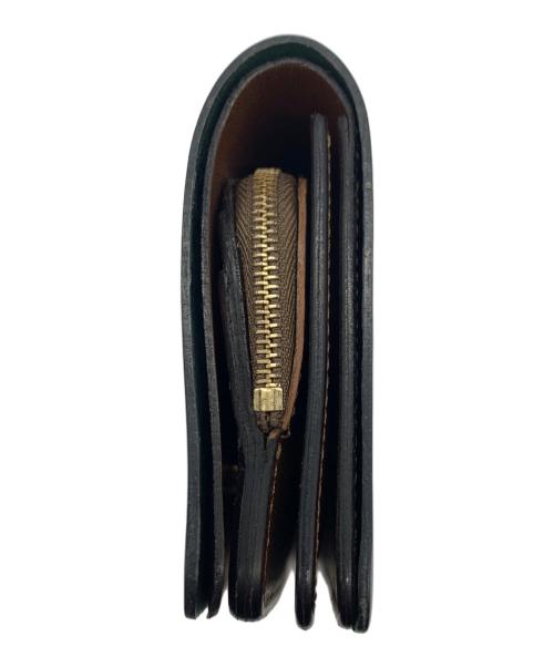 forme（フォルメ）forme (フォルメ) Short Walletカードケース ブラック×ブラウンの古着・服飾アイテム