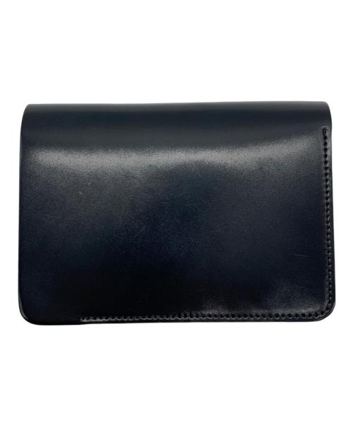 forme（フォルメ）forme (フォルメ) Short Walletカードケース ブラック×ブラウンの古着・服飾アイテム