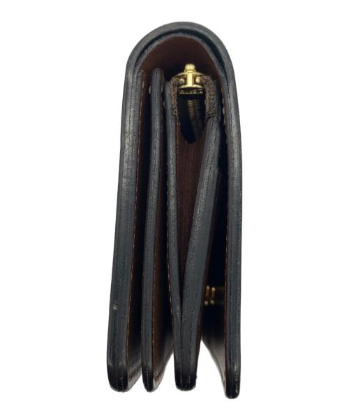 forme（フォルメ）forme (フォルメ) Short Walletカードケース ブラック×ブラウンの古着・服飾アイテム