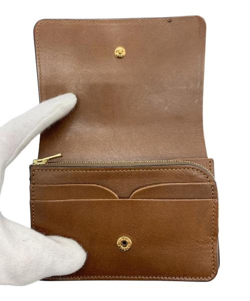 forme（フォルメ）forme (フォルメ) Short Walletカードケース ブラック×ブラウンの古着・服飾アイテム