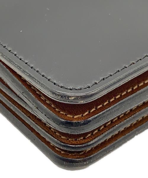 forme（フォルメ）forme (フォルメ) Short Walletカードケース ブラック×ブラウンの古着・服飾アイテム