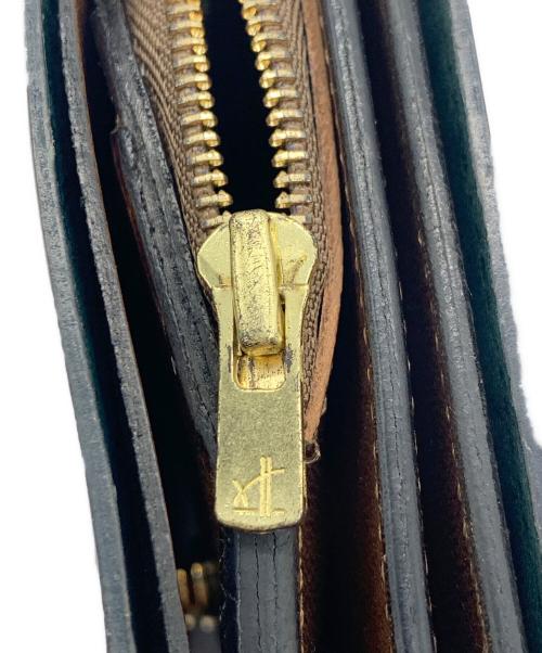 forme（フォルメ）forme (フォルメ) Short Walletカードケース ブラック×ブラウンの古着・服飾アイテム