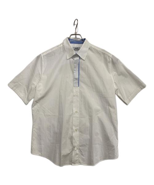HERMES（エルメス）HERMES (エルメス) 半袖シャツ ホワイト サイズ:39の古着・服飾アイテム