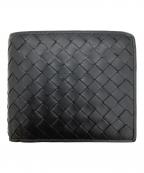 BOTTEGA VENETAボッテガベネタ）の古着「2つ折り財布」｜ブラック